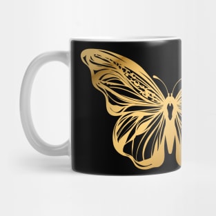 Gold Butterfly Mug